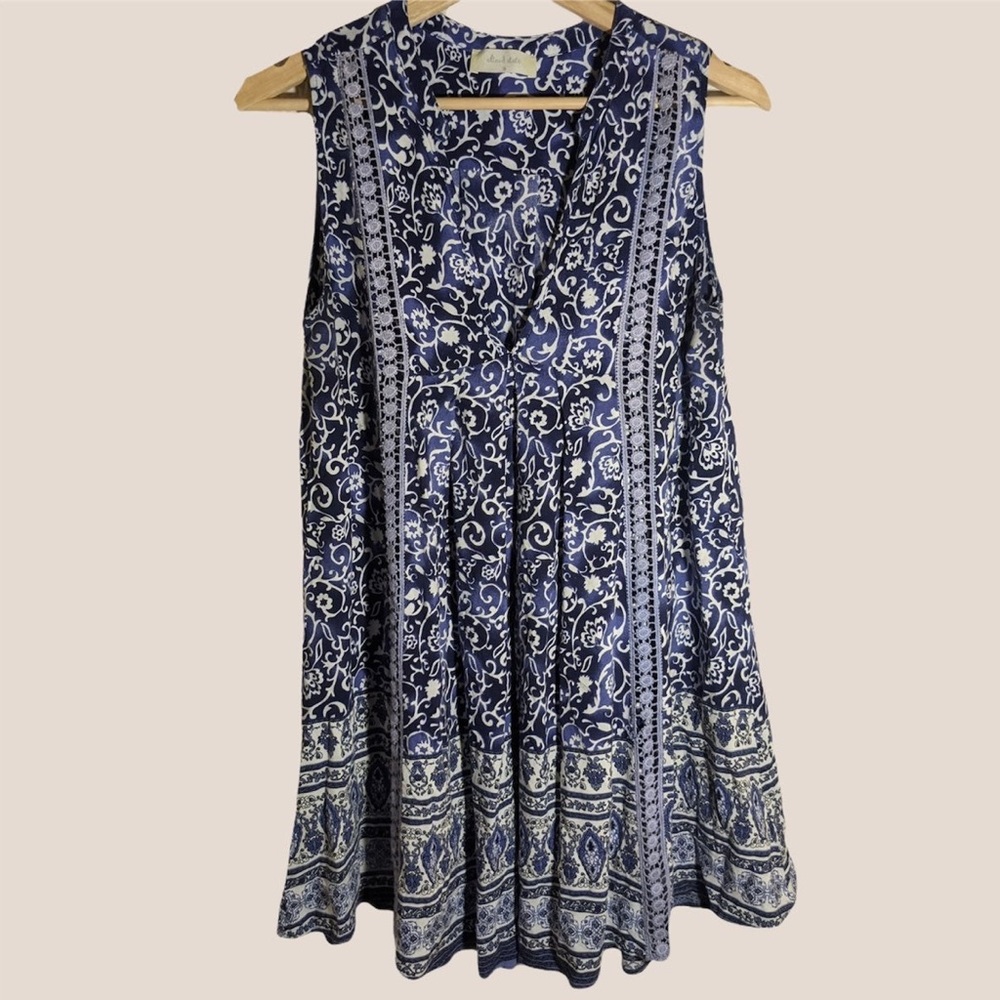 Altar’d State Blue Boho Tunic